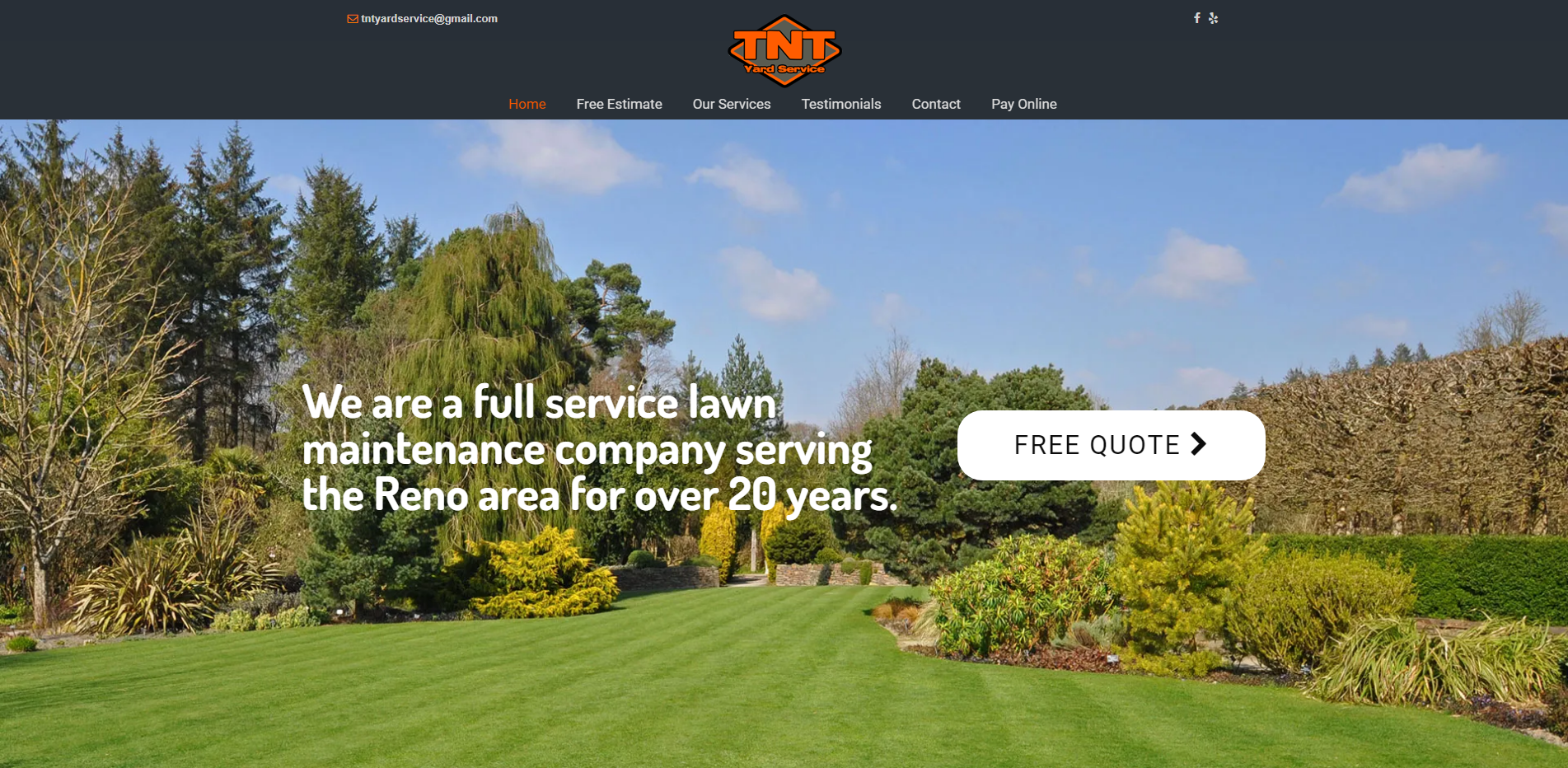 Image of a website we've built