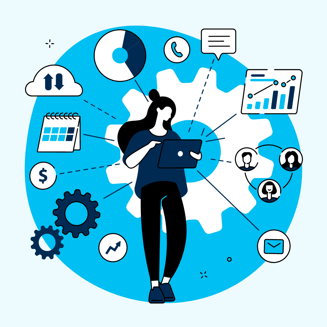 Graphic of a website being designed